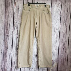 Levi's Y2K Vintage Loose Straight Corduroy Beige Tan Khaki 34x30 569 Mens